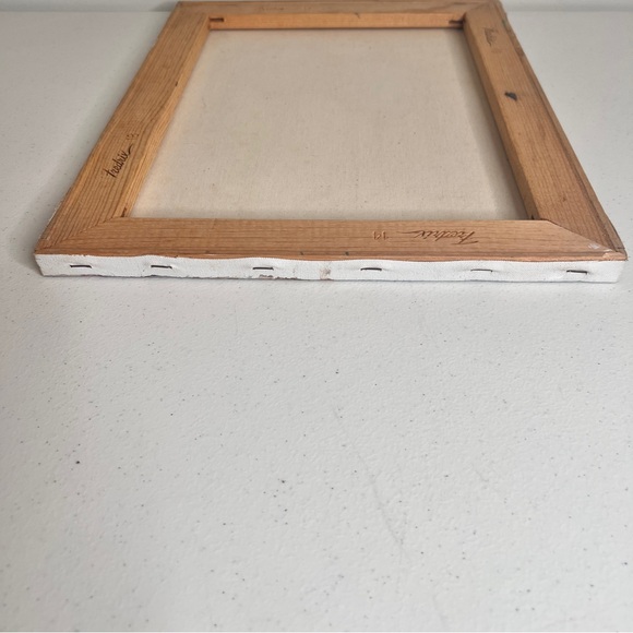 Vintage Original Seascape at Sunrise with Dunes by Artist John Szekes 18 x 14 - Picture 8 of 12